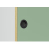 Meuble de rangement scandinave H 188 cm vert/blanc Hermine
