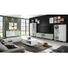 Meuble TV scandinave 217 cm blanc/vert Hermine