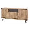 Buffet/bahut style industriel 193 cm chêne/gris Scarlet