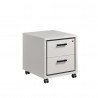 Caisson de bureau contemporain H 50 cm blanc Altesse