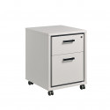 Caisson de bureau contemporain H 64 cm blanc Altesse