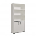 Armoire de bureau combinée contemporaine blanche Altesse