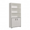 Armoire de bureau combinée contemporaine blanche Altesse