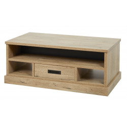 Table basse style rustique coloris chêne Perrine