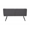 Banquette moderne en tissu gris Michigan