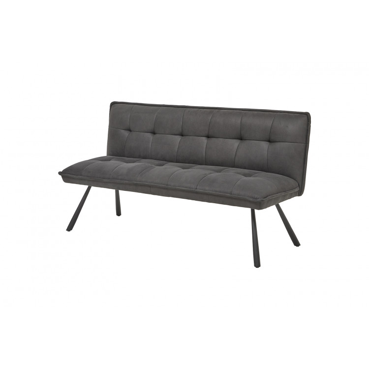 Banquette moderne en tissu gris Michigan I