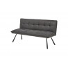 Banquette moderne en tissu gris Michigan I
