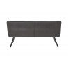 Banquette moderne en tissu gris Michigan I