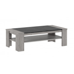 Table basse contemporain chêne grisé Lucine