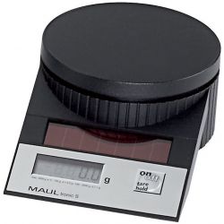 Pèse-lettre solaire en plastique noir capacité max 2000g