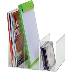 Porte-revues en acrylique à 3 compartiments
