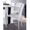 Chaise de salle à manger contemporaine (lot de 4) coloris blanc Maroussia
