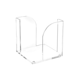 Porte-bloc 9 x 9 cm en acrylique transparent
