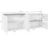 Buffet/bahut 6 portes moderne 210 cm Jordanie