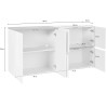 Buffet/bahut 6 portes moderne 160 cm Jordanie