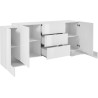 Buffet/bahut 4 portes/3 tiroirs moderne 210 cm Gisela