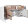 Buffet/bahut 4 portes/2 tiroirs moderne 170 cm Gisela