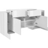 Buffet/bahut 4 portes/2 tiroirs moderne 170 cm Gisela