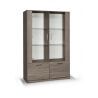 Vaisselier/argentier contemporain 4 portes chêne gris Nero