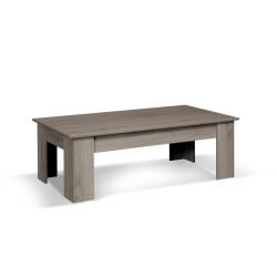 Table basse rectangulaire contemporaine chêne gris Nero