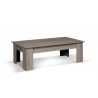 Table basse rectangulaire contemporaine chêne gris Nero
