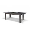 Table de salle à manger rectangulaire contemporaine chêne anthracite Belagio