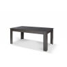 Table de salle à manger rectangulaire contemporaine chêne anthracite Belagio