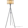 Lampadaire design en cannage pour salon 140 cm Elata