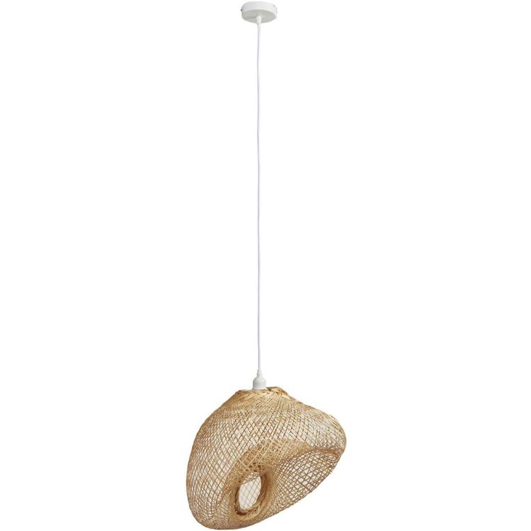 Suspension design bambou pour salon 120 cm Béryl