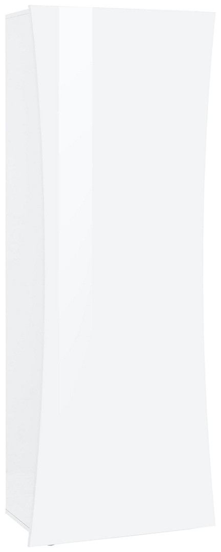 Armoire adulte moderne 63 cm blanc laqué brillant Arcadi