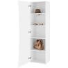 Armoire adulte moderne 63 cm blanc laqué brillant Arcadi