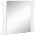 Miroir rectangulaire moderne 71 cm blanc laqué brillant Arcadi