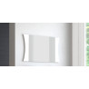Miroir rectangulaire moderne 110 cm blanc laqué brillant Arcadi