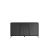 Buffet/bahut contemporain 156 cm chêne noir Celiane