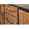 Buffet/bahut industriel 200 cm en bois de manguier massif Panama