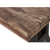 Table de salle à manger industrielle en bois de manguier massif Floa
