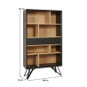 Vitrine style scandinave en bois massif naturel Olympie