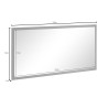 Miroir rectangulaire blanc laqué Corsiva