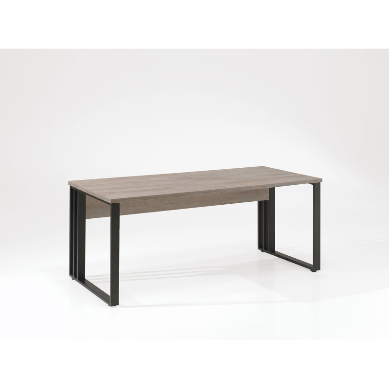 Bureau 160 cm aspect chêne clair - OPIO