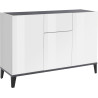 Buffet/bahut 120 cm moderne 3 portes/1 tiroir Shine