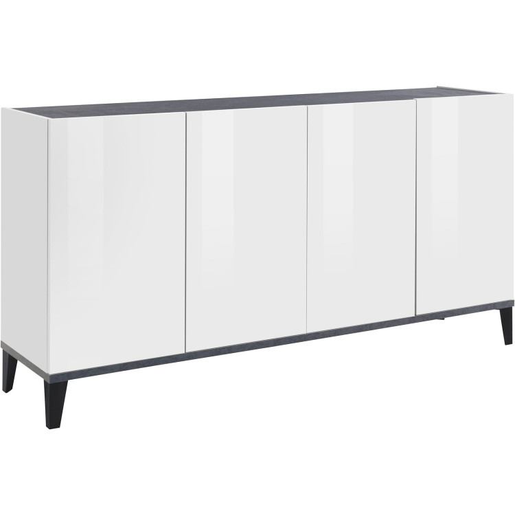 Buffet/bahut 160 cm moderne 4 portes Shine