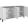 Buffet/bahut 160 cm moderne 4 portes Shine