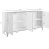 Buffet/bahut 160 cm moderne 4 portes Shine