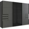 Chambre adulte moderne graphite Adriana