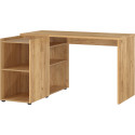 Bureau d'angle contemporain coloris chêne Olivera