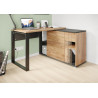 Bureau d'angle moderne chêne/graphite Finlande