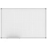 Tableau blanc pour aimants et marqueurs quadrillage 2 x 2 cm