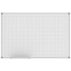 Tableau blanc pour aimants et marqueurs quadrillage 1 x 1 cm