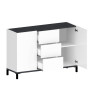 Buffet/bahut 120 cm moderne 2 portes/3 tiroirs Shine