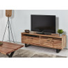 Meuble TV style industriel en acacia massif 160 cm Elfie